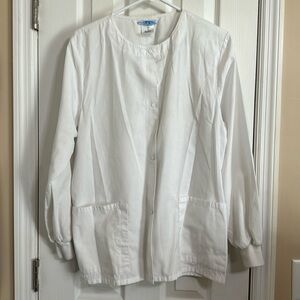 White scrub jacket